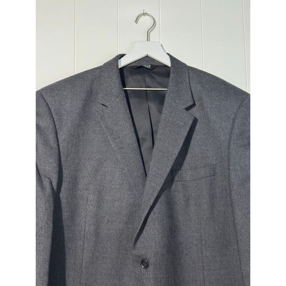 Jos. A. Bank Traveler’s Collection Blazer · 48R · 100% Wool Dark Gray Sport Coat - Picture 3 of 9
